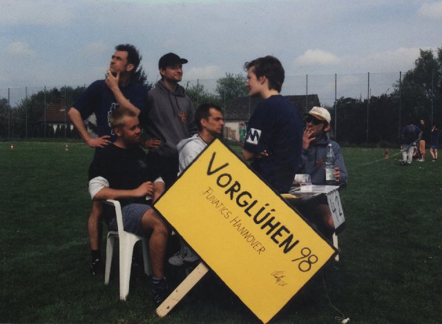 Teamfoto vom Vorglühen '98